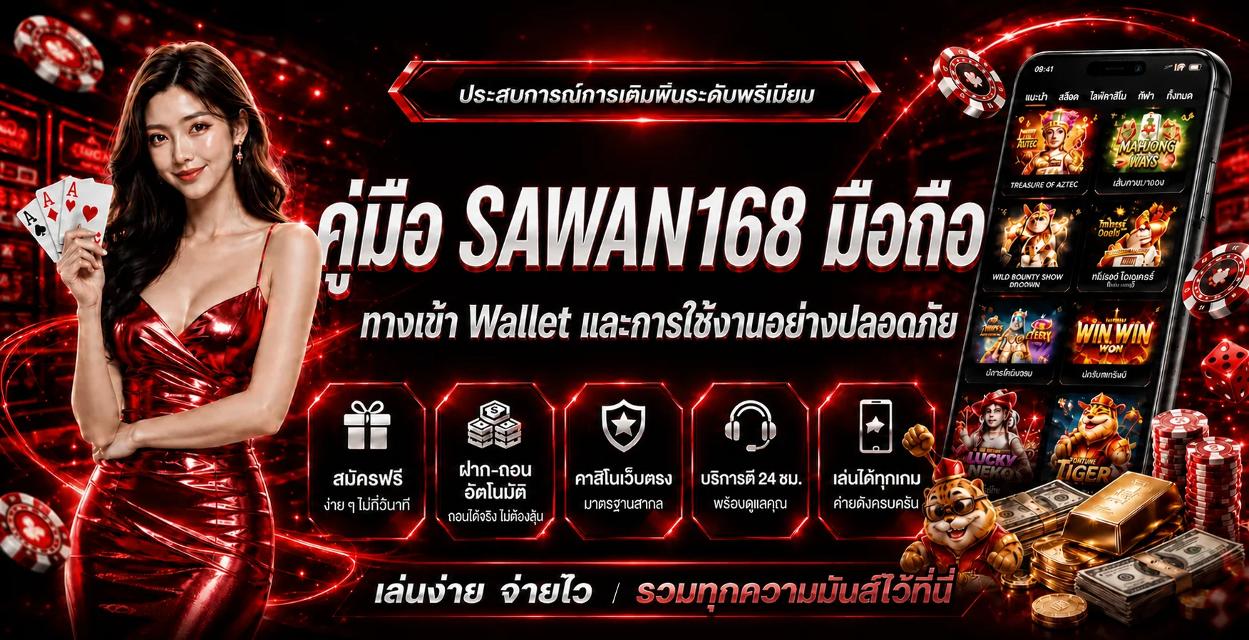 SAWAN168 มือถือ | ทางเข้า Wallet และความปลอดภัย